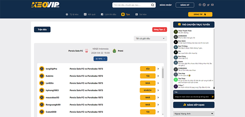 Tips bóng đá là một gợi ý lựa chọn kết quả trận đấu