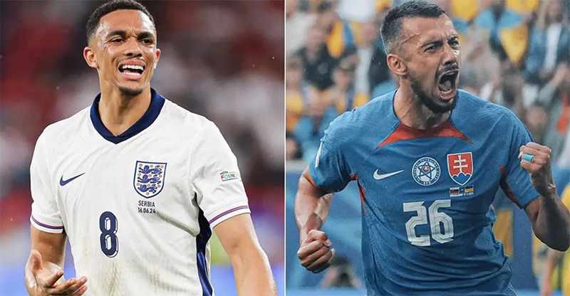 Soi kèo Anh vs Slovakia 23h00 ngày 30/6/2024